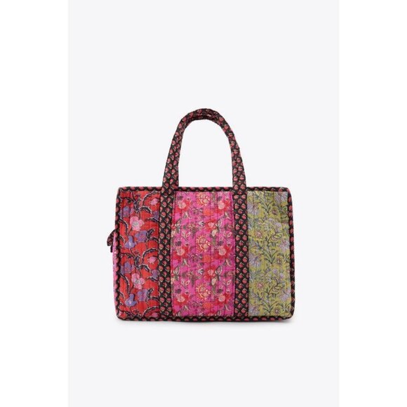 ZARA FLORAL PRINT PADDED BAG - Picture 3 of 6